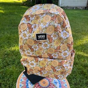 Vans Old Skool H2O Backpack Trippy Floral Flowers Butterflies Mushrooms Retro